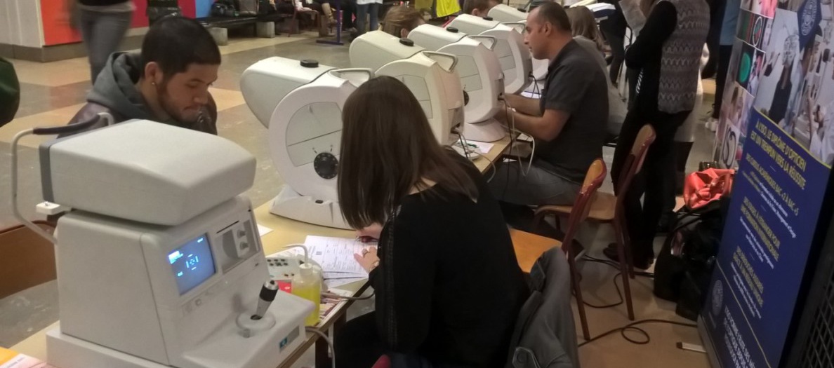 Dépistages visuels : les étudiants de l’ISO sur le terrain