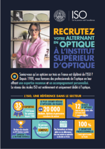 Couverture du document employeur opticiens de l'ISO spécial alternance